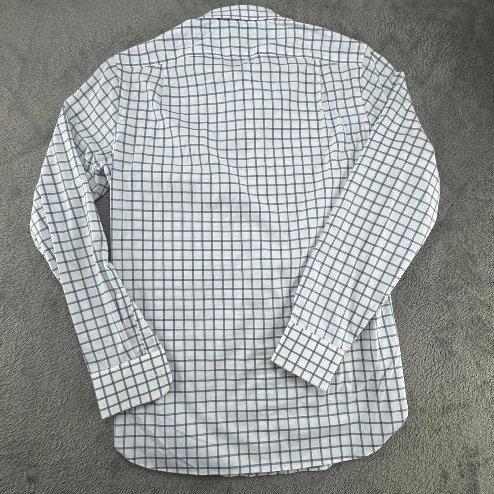 J. Crew Ludlow Slim Fit Dress Shirt‎ White Blue Check Mens 15 34